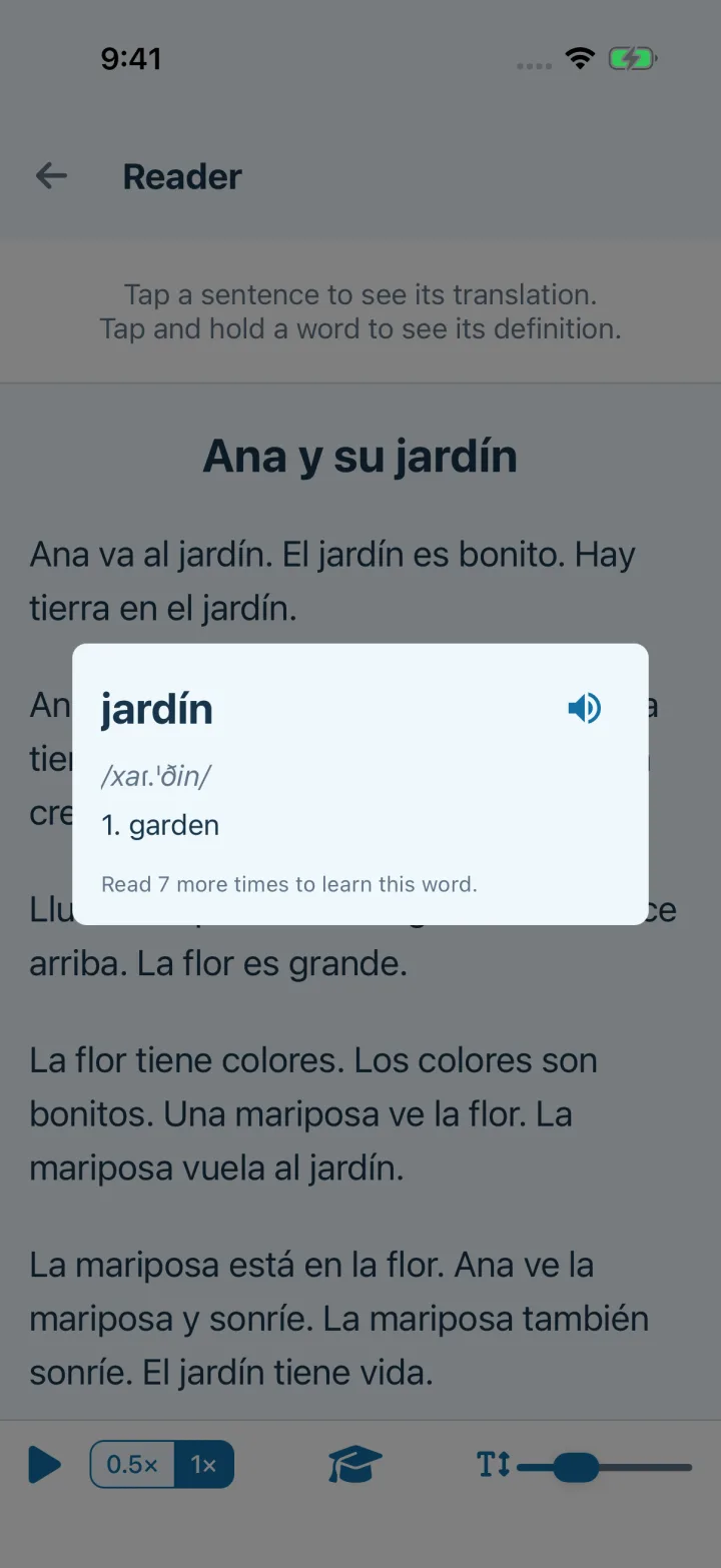 Word lookup popup